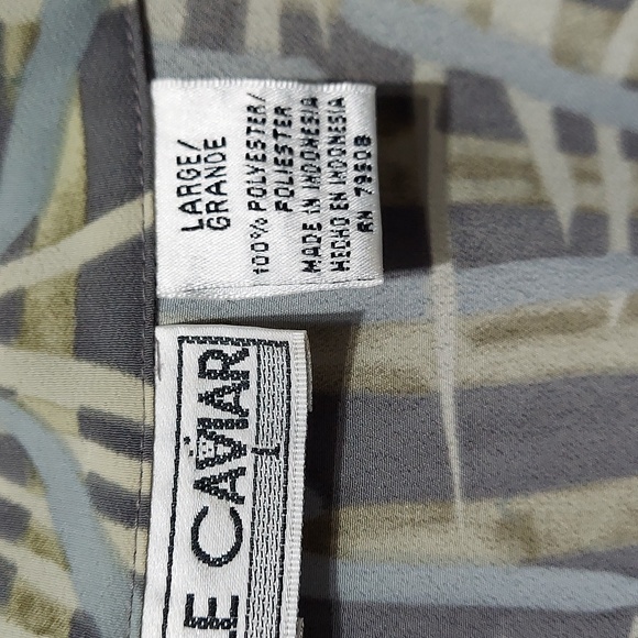 Le Caviar blouse size large (InvW121) - Picture 2 of 5